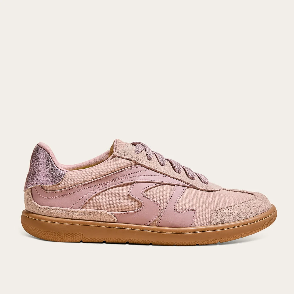 Tênis Lona América Rosa Blush Recorte Camurça - vista 1 de 2