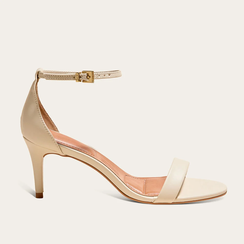Sandália Napa Paris Off White Salto Fino - vista 1 de 3