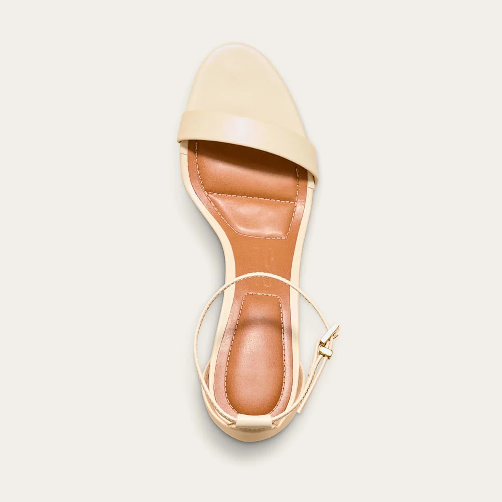 Sandália Napa Paris Off White Salto Fino - vista 3 de 3