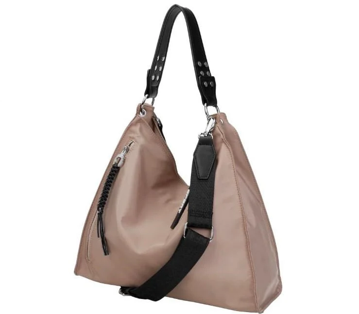 Bolsa Grande Nylon Bege - vista 2 de 2