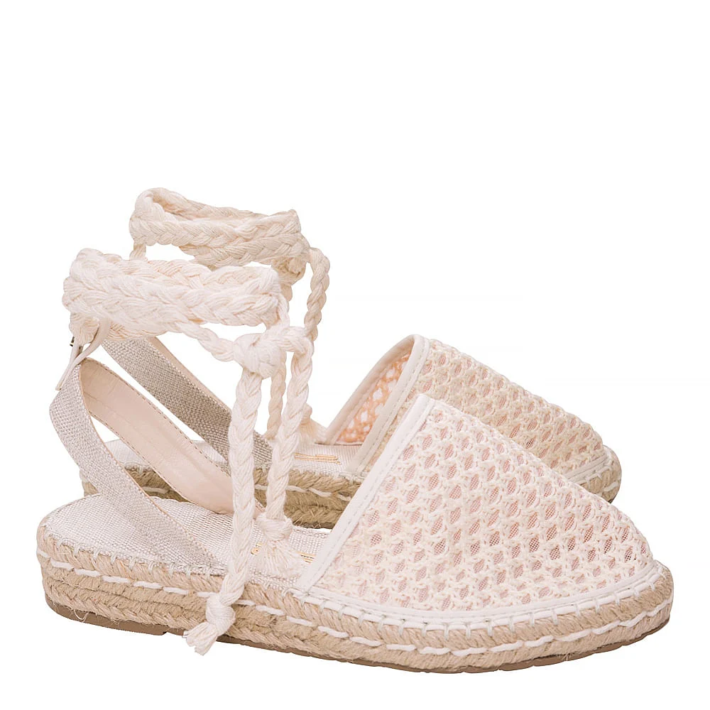 Espadrille Corda Natural Tranças Bege - vista 2 de 4