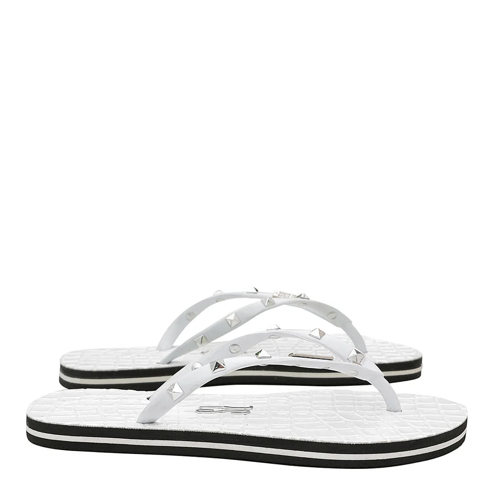 Flip Flop Croco Rebite Branco - vista 3 de 4