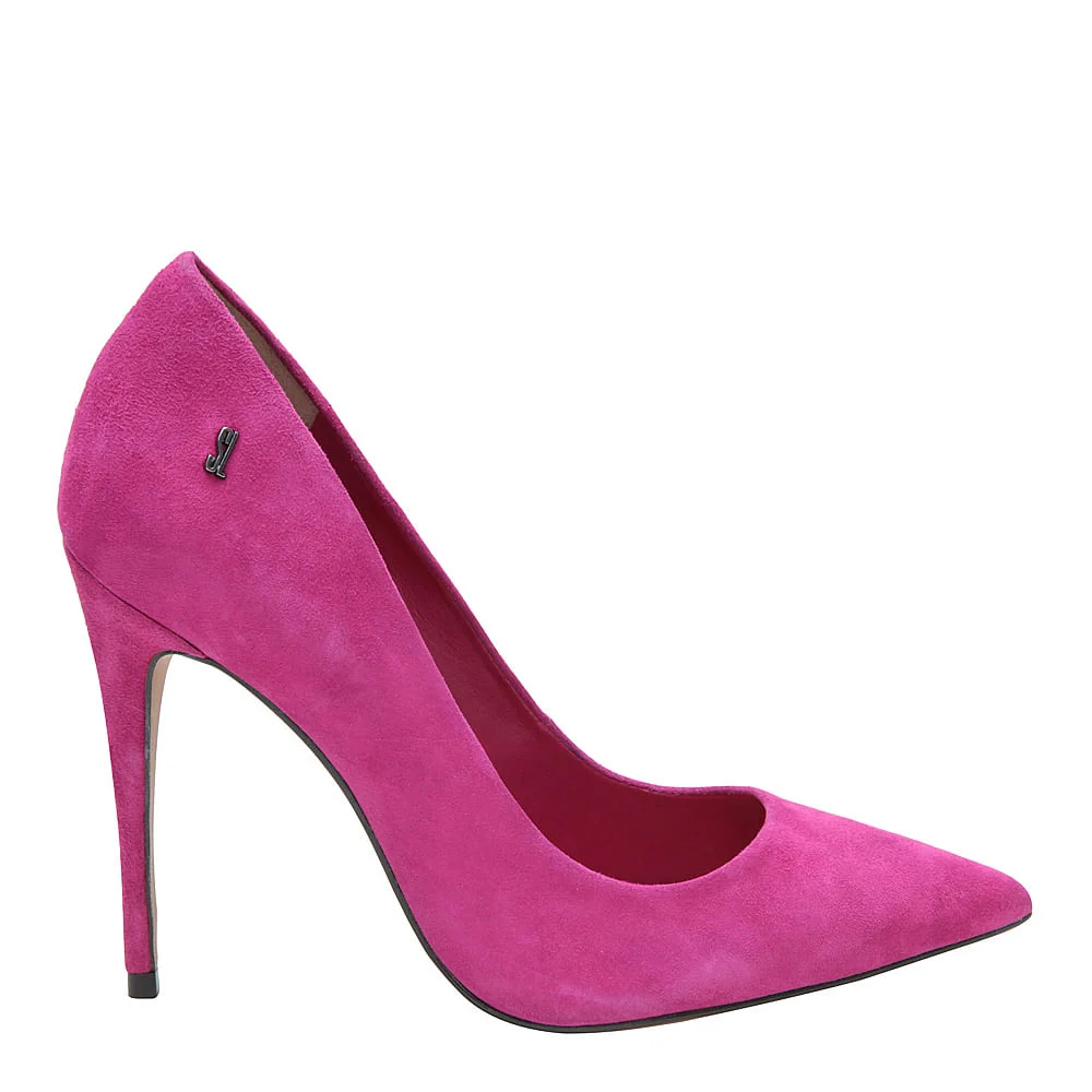 Scarpin Acarmurçado Bico Fino Rosa - vista 1 de 4