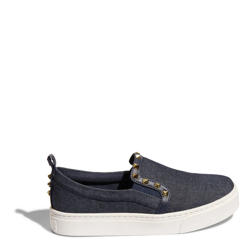 Tênis Slip On Azul Jeans Tachas - vista 1 de 4
