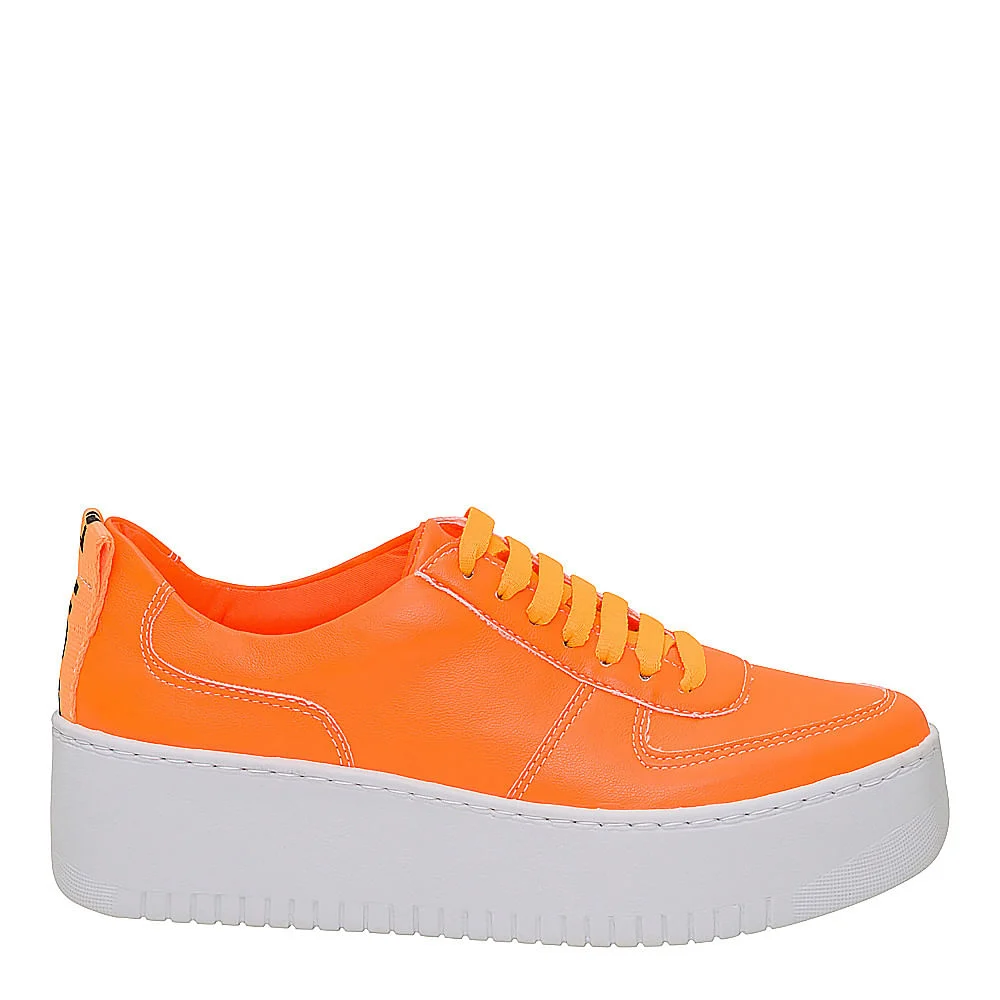 Tênis Plataforma Laranja Neon - vista 1 de 3