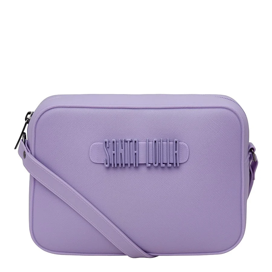Bolsa Borracha Retangular Lilás - vista 1 de 4