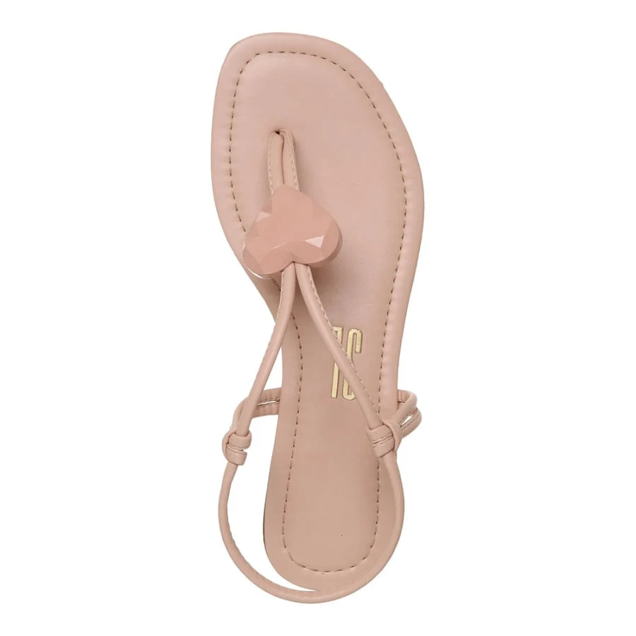 Rasteira Santorine Heart Rosa - vista 3 de 4