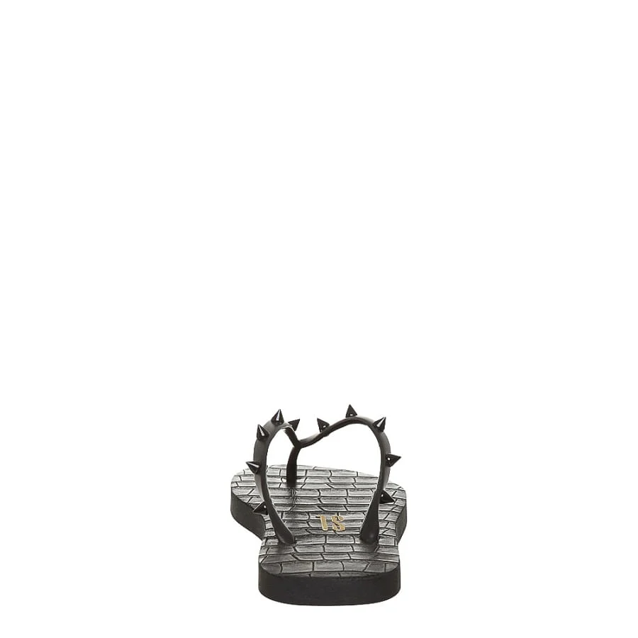 Flip Flop Emborrachado Croco Spike Preta - vista 3 de 4