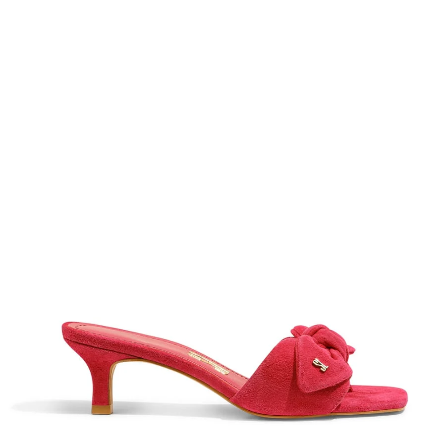 Mule Acamurçada Bico Quadrado Rosa - vista 1 de 4