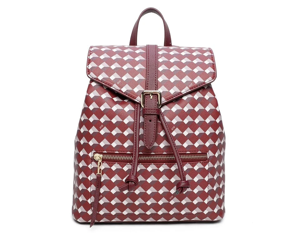 Mochila Risco Cubos Vinho - vista 1 de 4