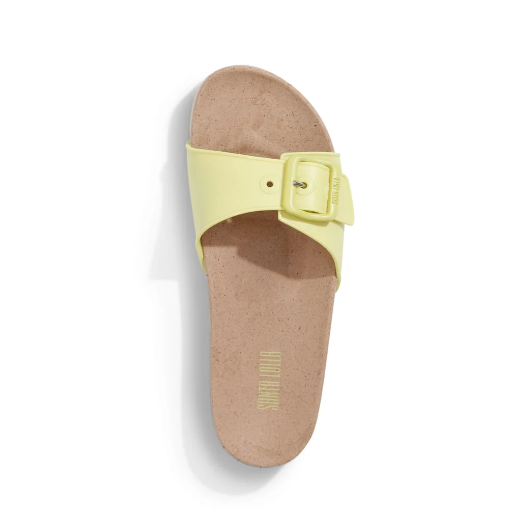Slide Borracha Fivela Verde Avocado - vista 3 de 4