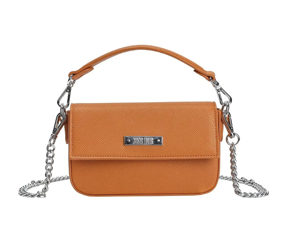 Bolsa Risco Pequena Corrente Laranja - vista 1 de 4