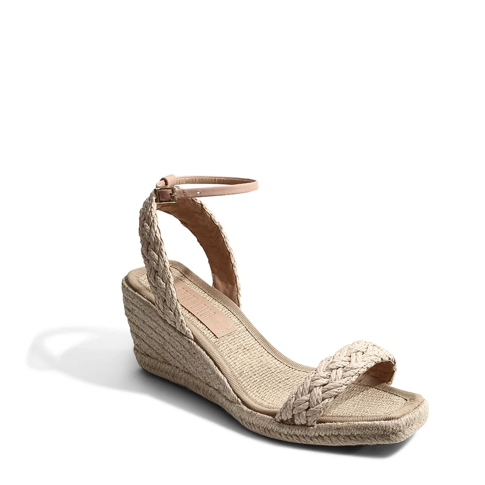 Espadrille Trança Nude Rosado - vista 2 de 3