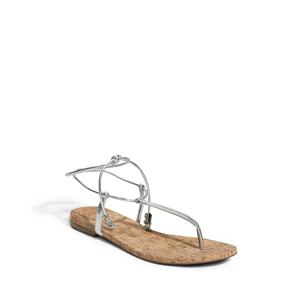 Rasteira Metalcolor Crinkle Prata - vista 4 de 4
