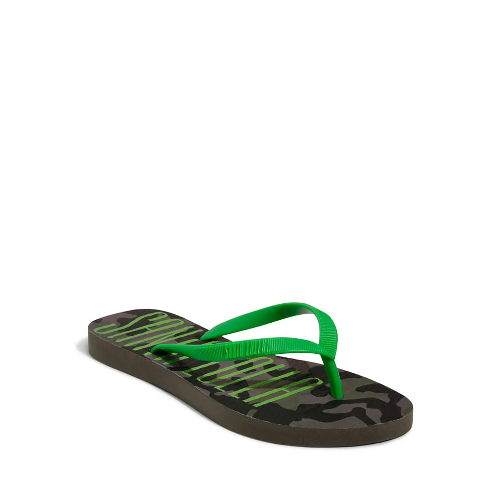 Flip Flop Borracha Verde 2 Neon - vista 3 de 4