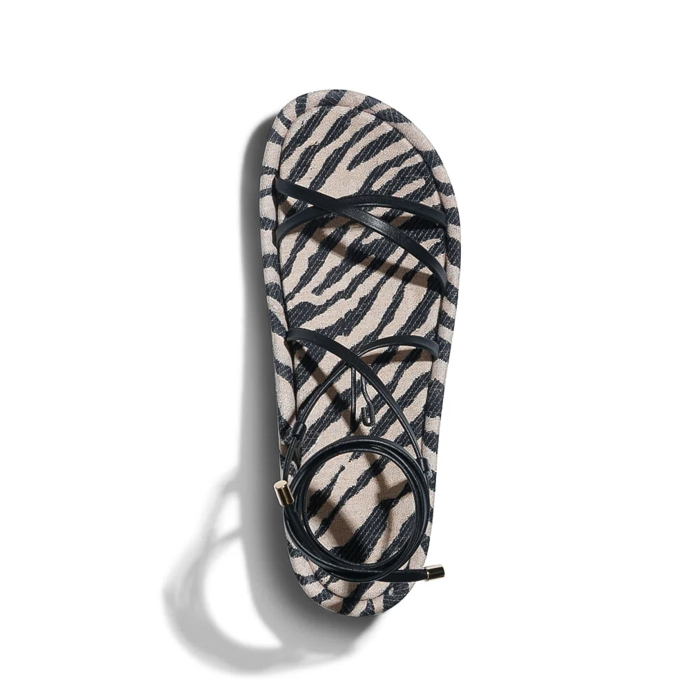 Sandália Zebra Eco Preto - vista 2 de 4