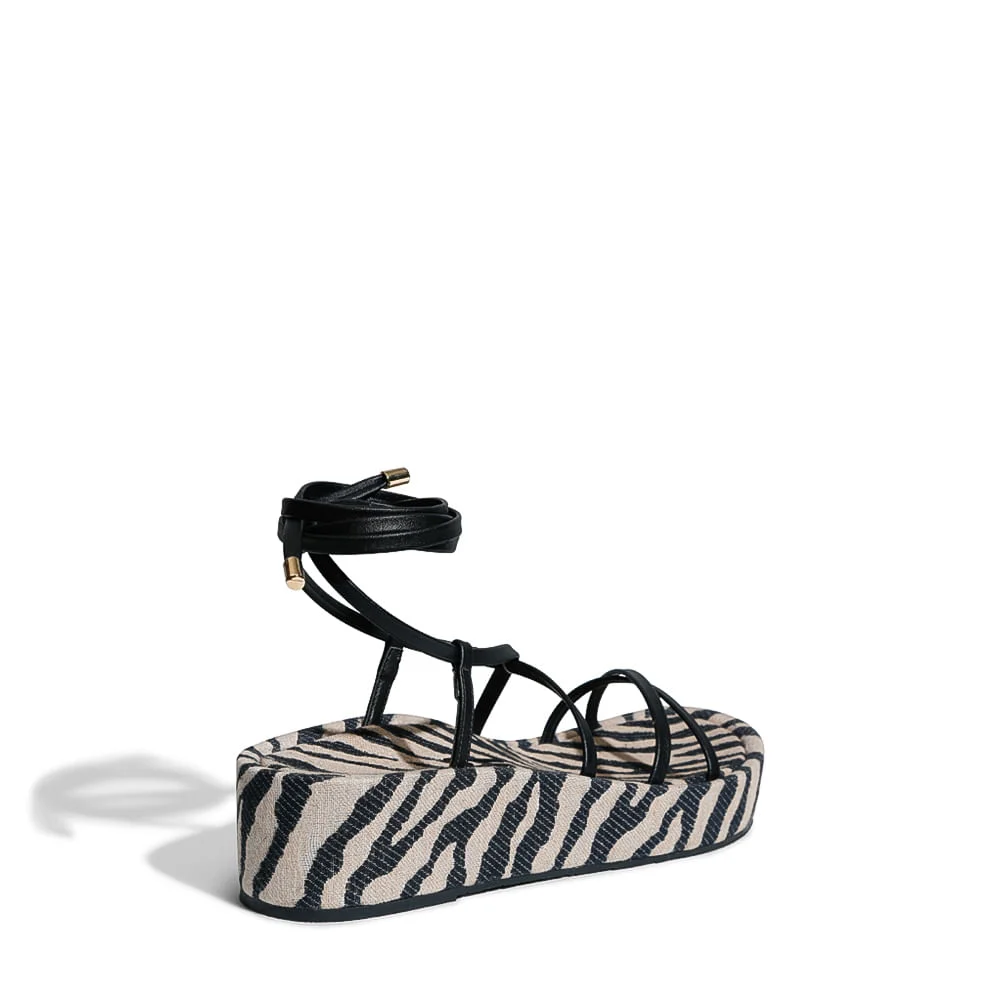 Sandália Zebra Eco Preto - vista 3 de 4