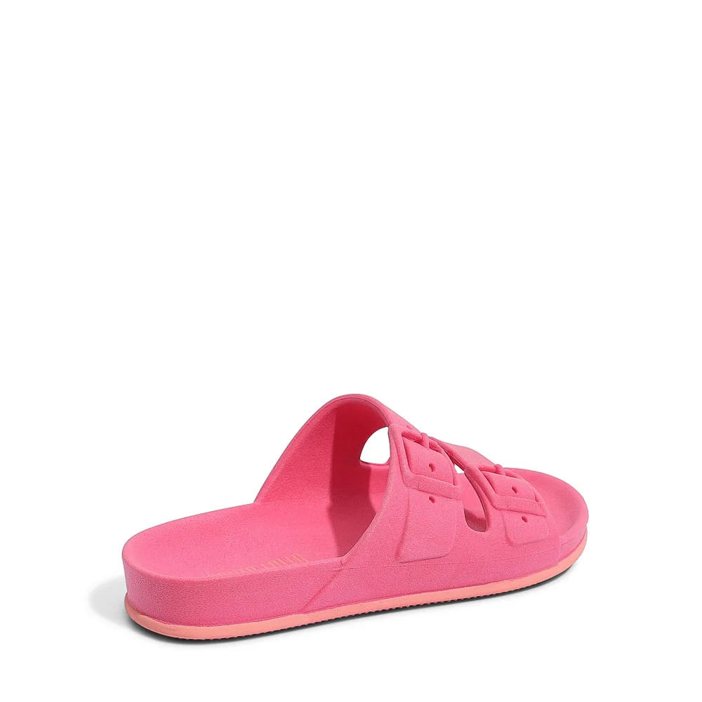 Sandália Slide Infantil Rosa Camélia Borracha - vista 4 de 4