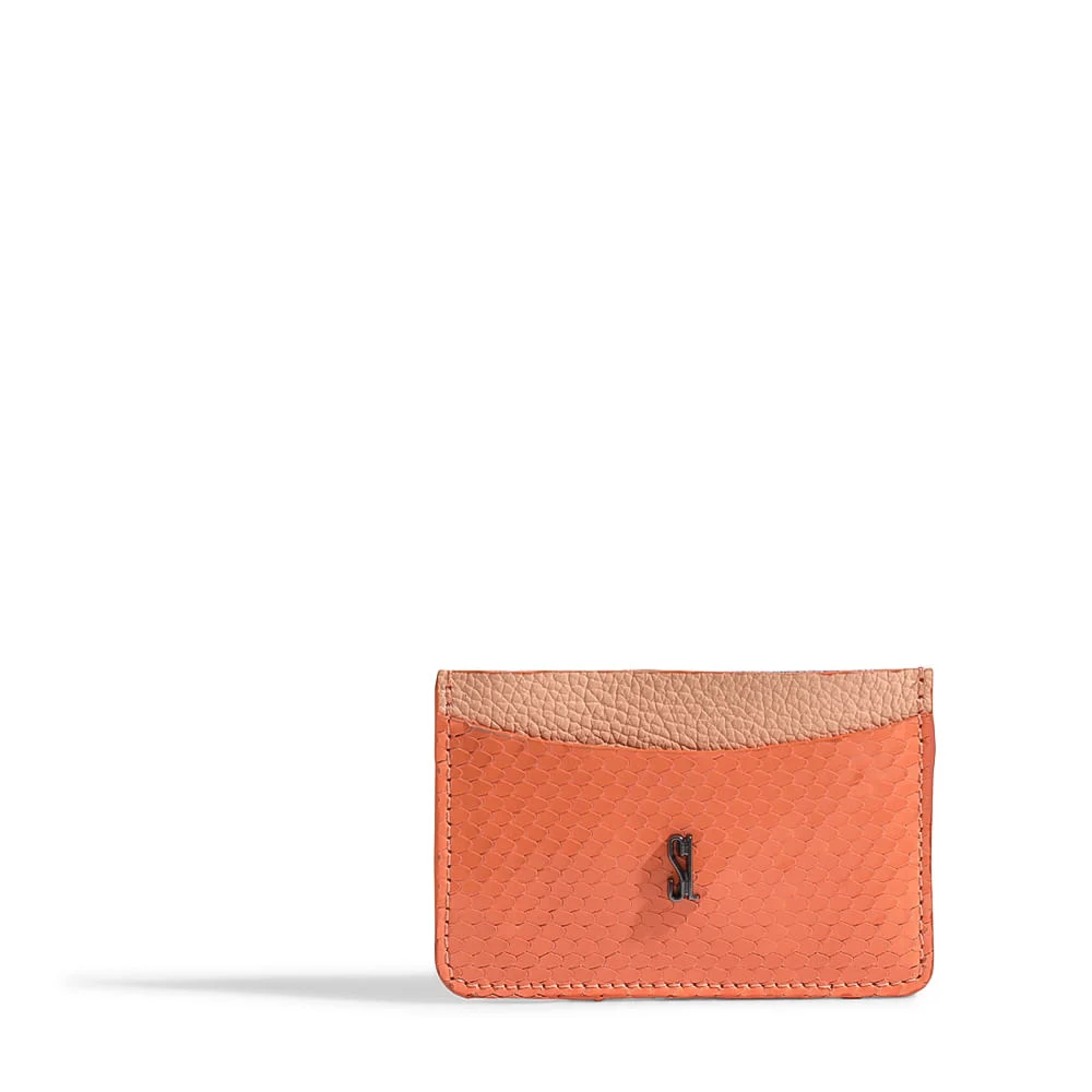 Porta Cartão Snake Petit Hot Laranja Peach - vista 1 de 2