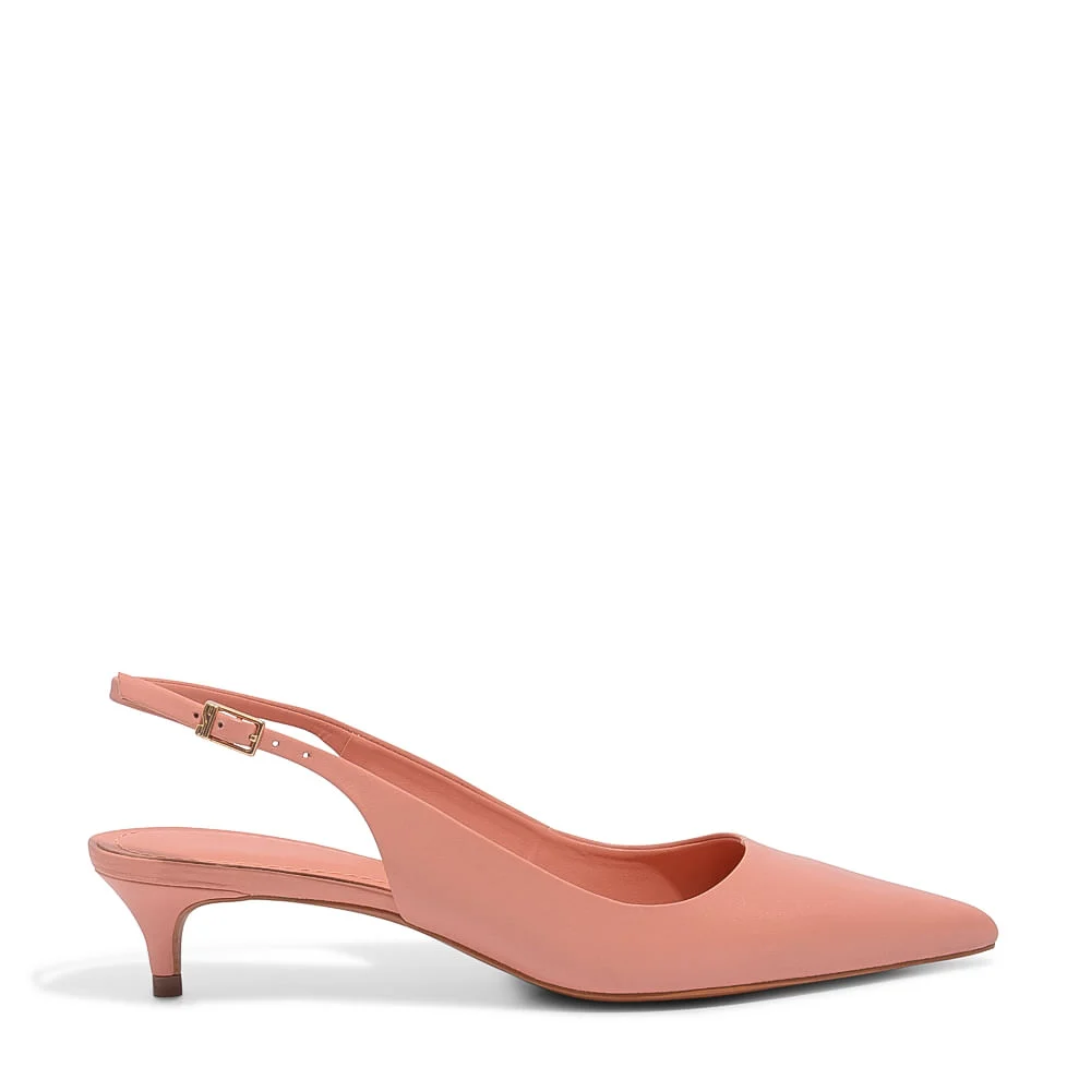 Scarpin Couro Pelica Premium Papaia - vista 1 de 3