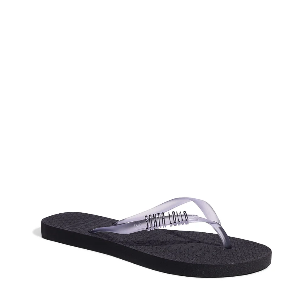 Chinelo Flip Flop Borracha Preto - vista 3 de 4