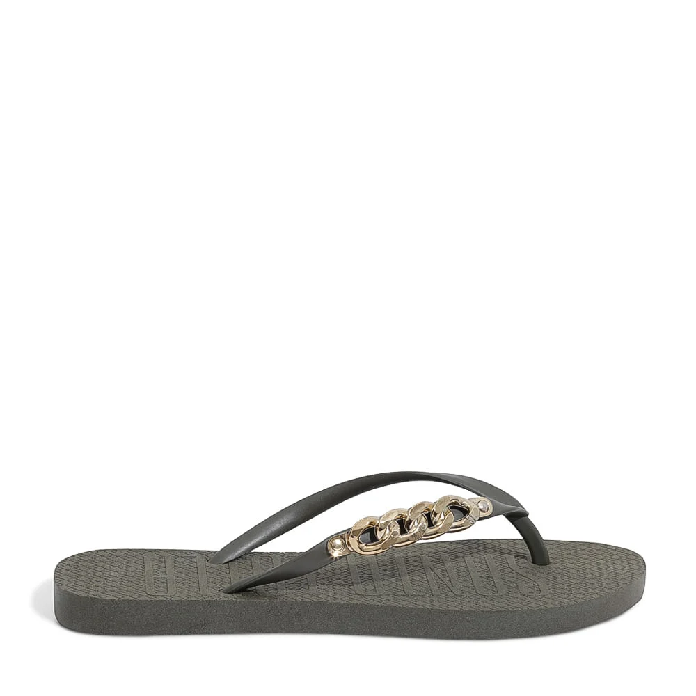 Flip Flop Borracha Verde Militar - vista 1 de 4