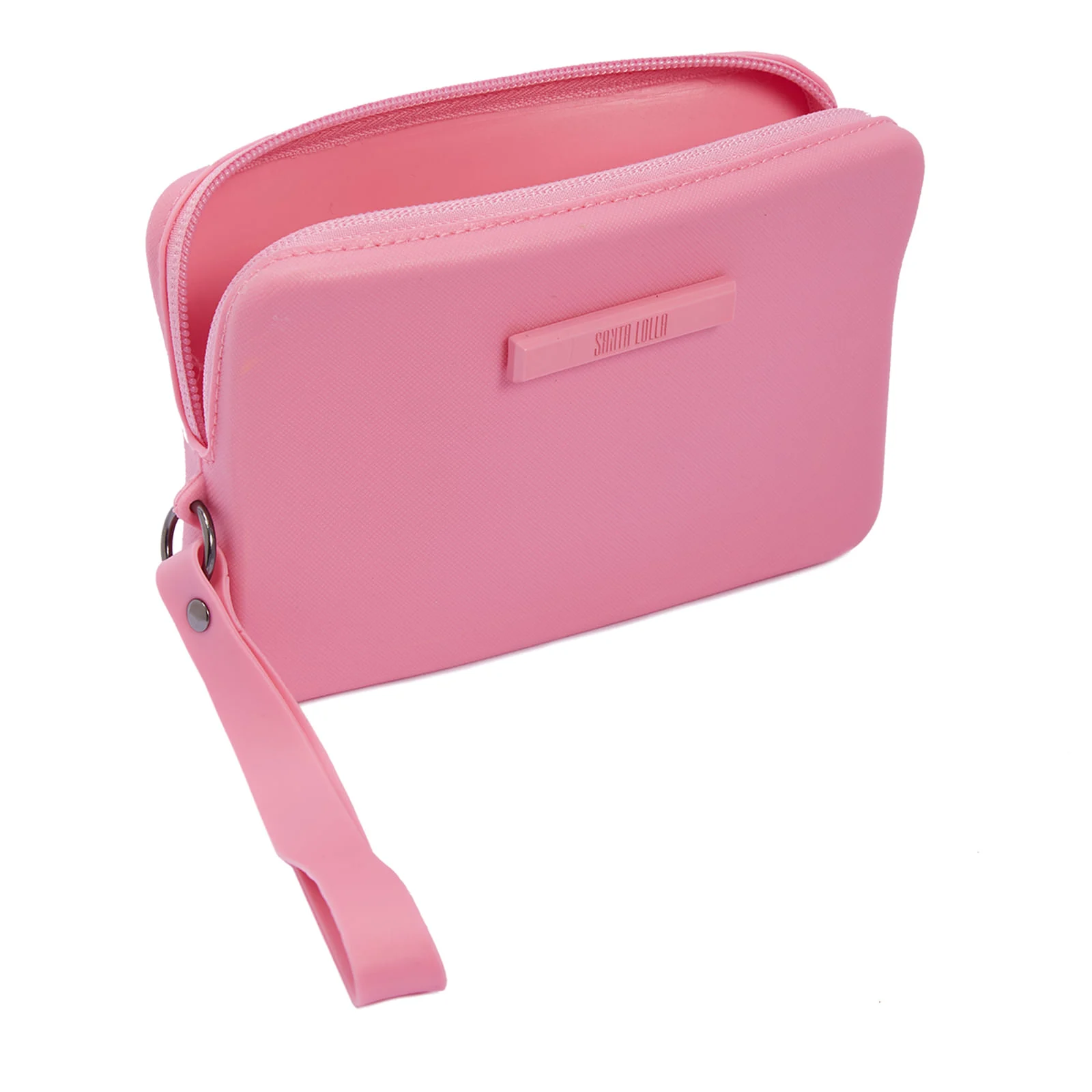 Clutch Borracha Rosa Chiclete - vista 4 de 5