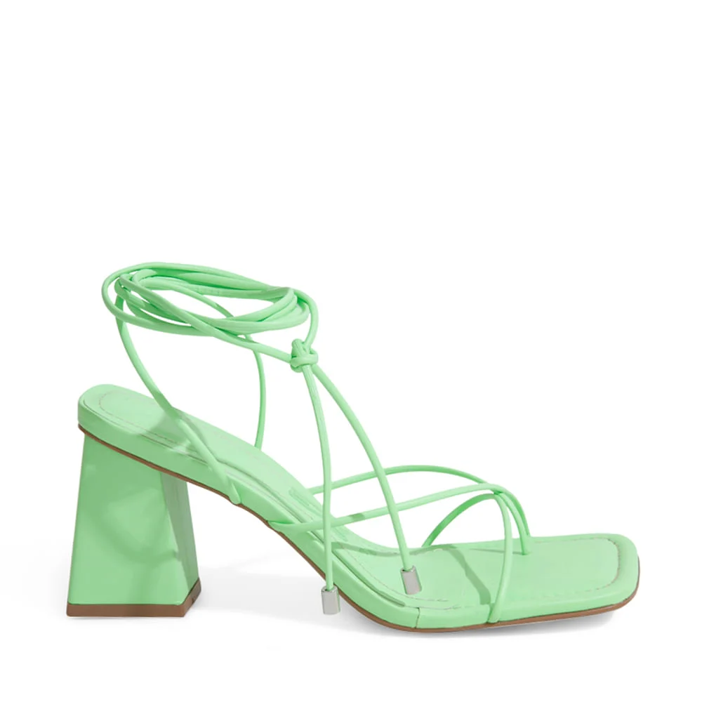 Sandália Napa Couro Pelica Soft Verde Menta - vista 1 de 4