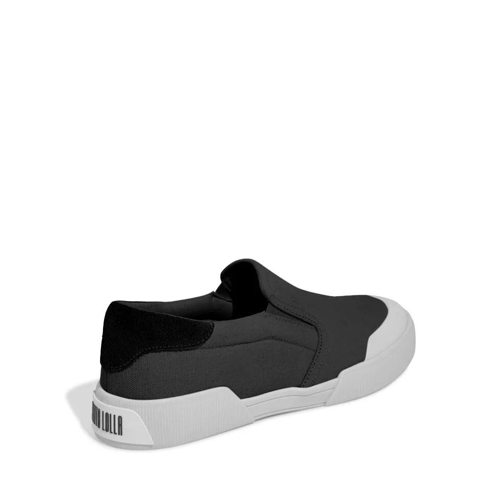 Tênis Slip On Lona Deserto Preto - vista 4 de 4