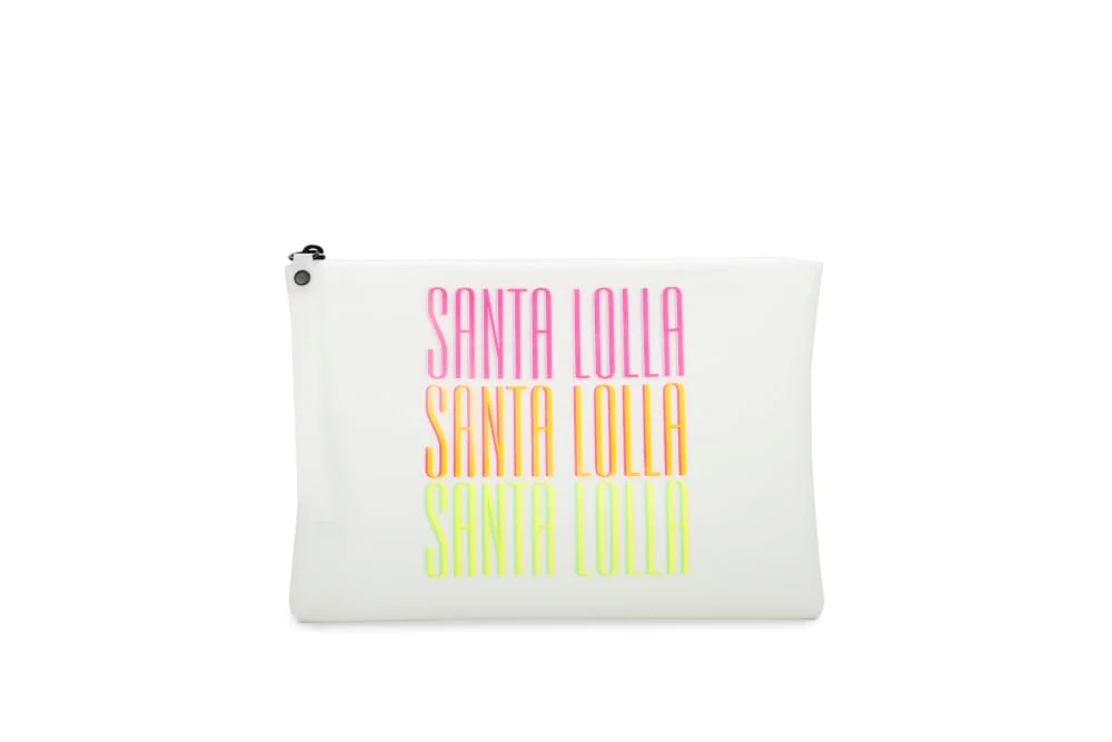 Clutch Borracha Branco Gelo - vista 1 de 3