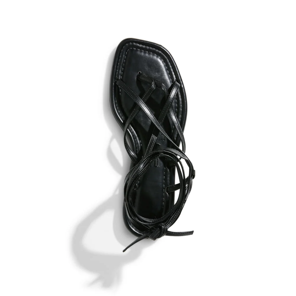 Rasteira Napa Santorine Preto - vista 4 de 4