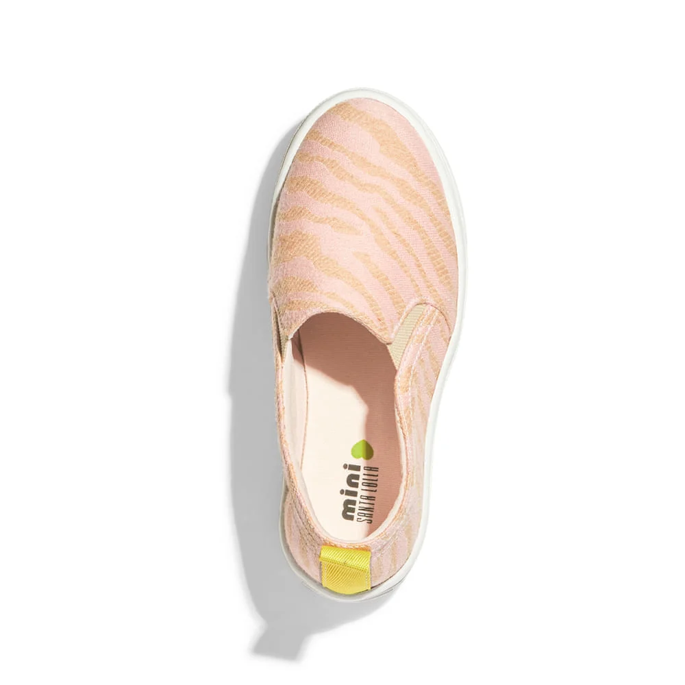 Tênis Slip On Infantil Rosa Zebra Eco - vista 3 de 4