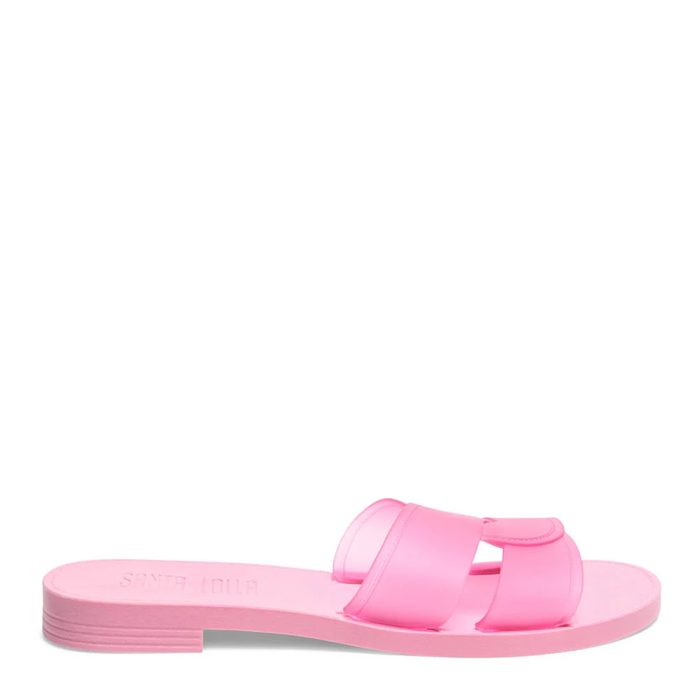 Rasteira Borracha Rosa Chiclete - vista 1 de 4
