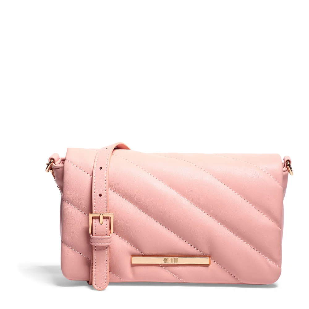Bolsa Transversal Rosa Matelassê Média - vista 1 de 4