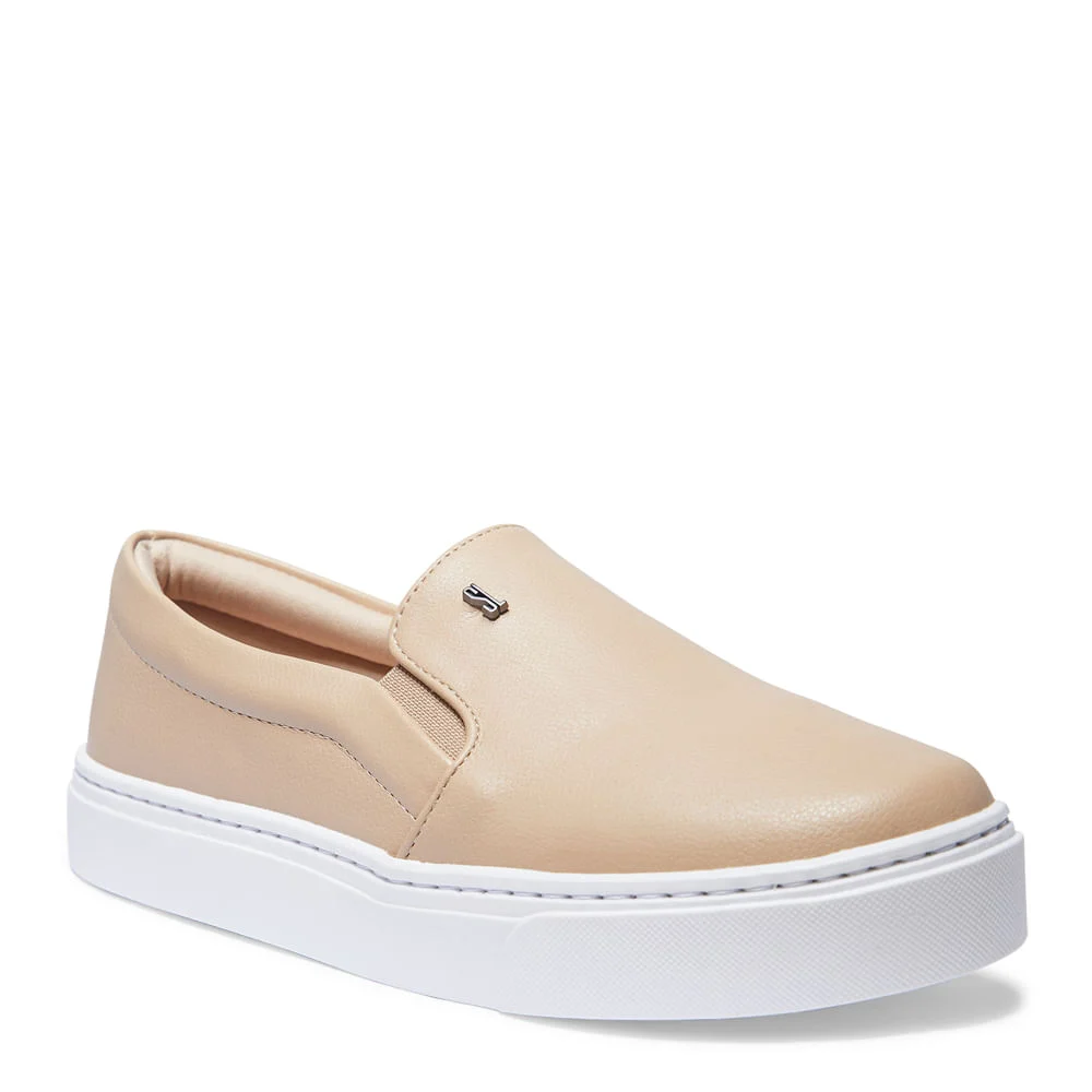 Tênis Slip On Bege Flatform - vista 2 de 3