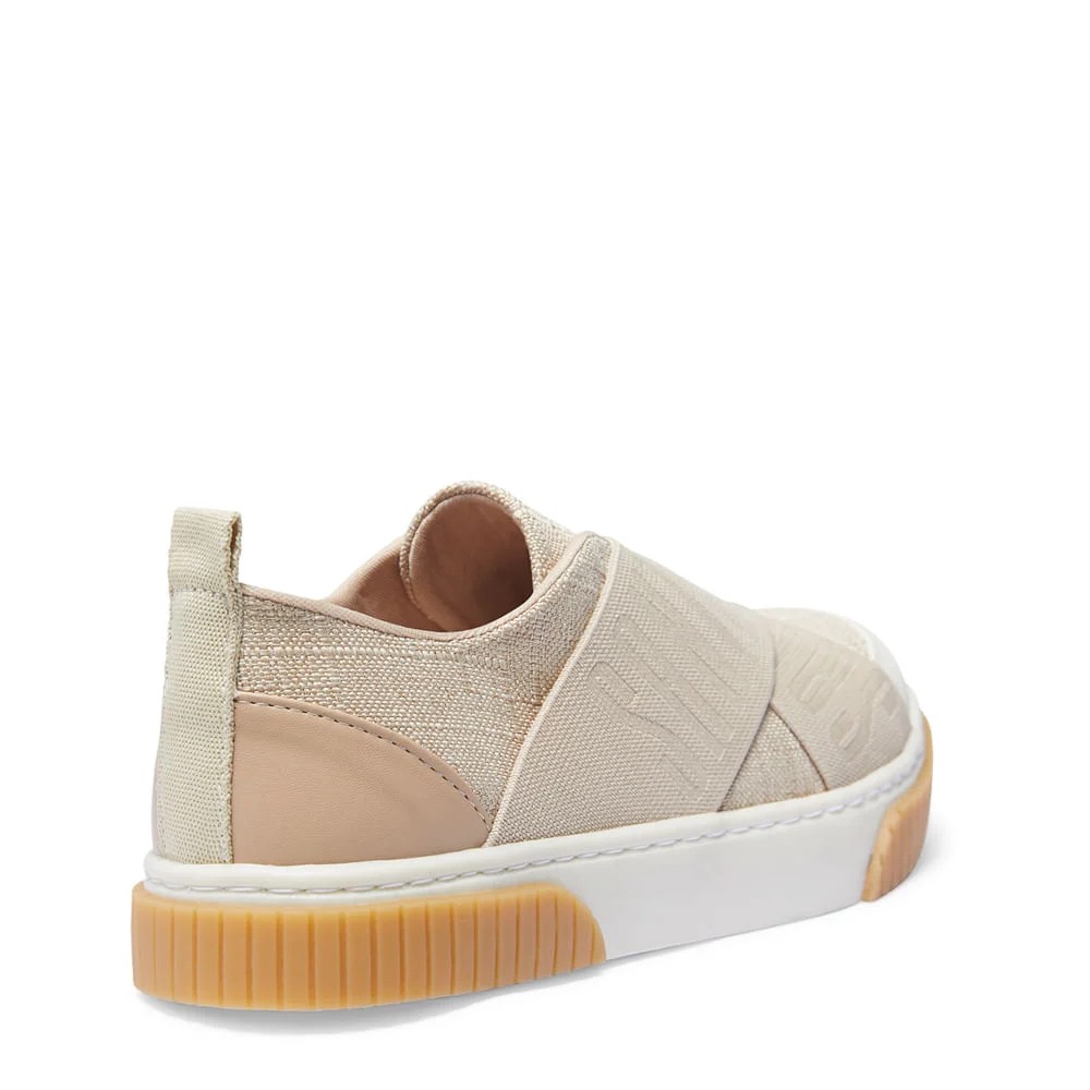 Tênis Slip On Linho Copacabana Bege - vista 4 de 4
