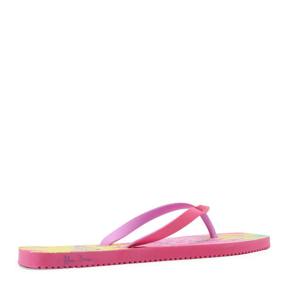 Flip flop borracha rosa neon - vista 5 de 5
