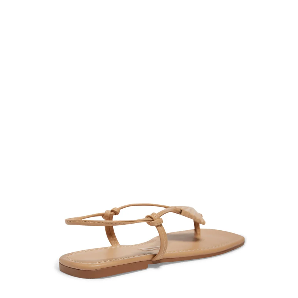 Rasteira Napa Soft Nude - vista 3 de 4