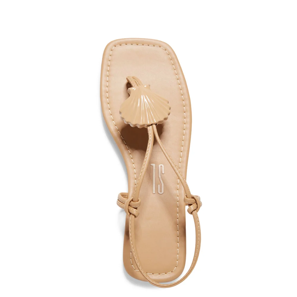 Rasteira Napa Soft Nude - vista 4 de 4