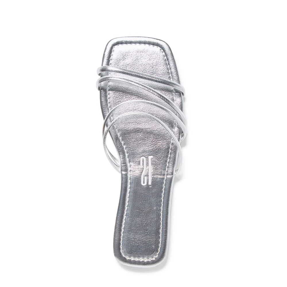Rasteira Metallic Soft Prata - vista 3 de 3