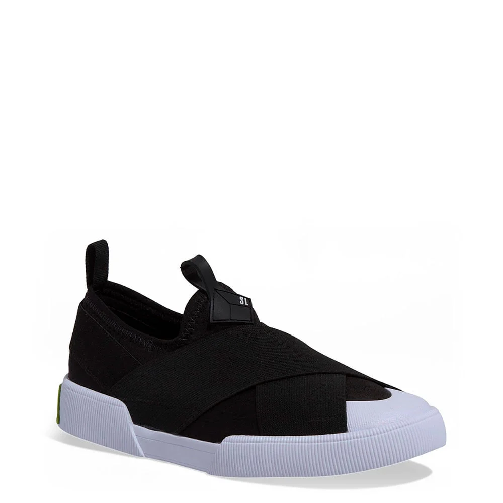 Tênis Slip On Neoprene Elásticos Preto - vista 2 de 4
