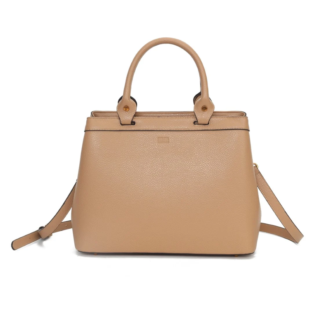 Bolsa Tote Caramelo Alça Dupla Transversal - vista 1 de 7
