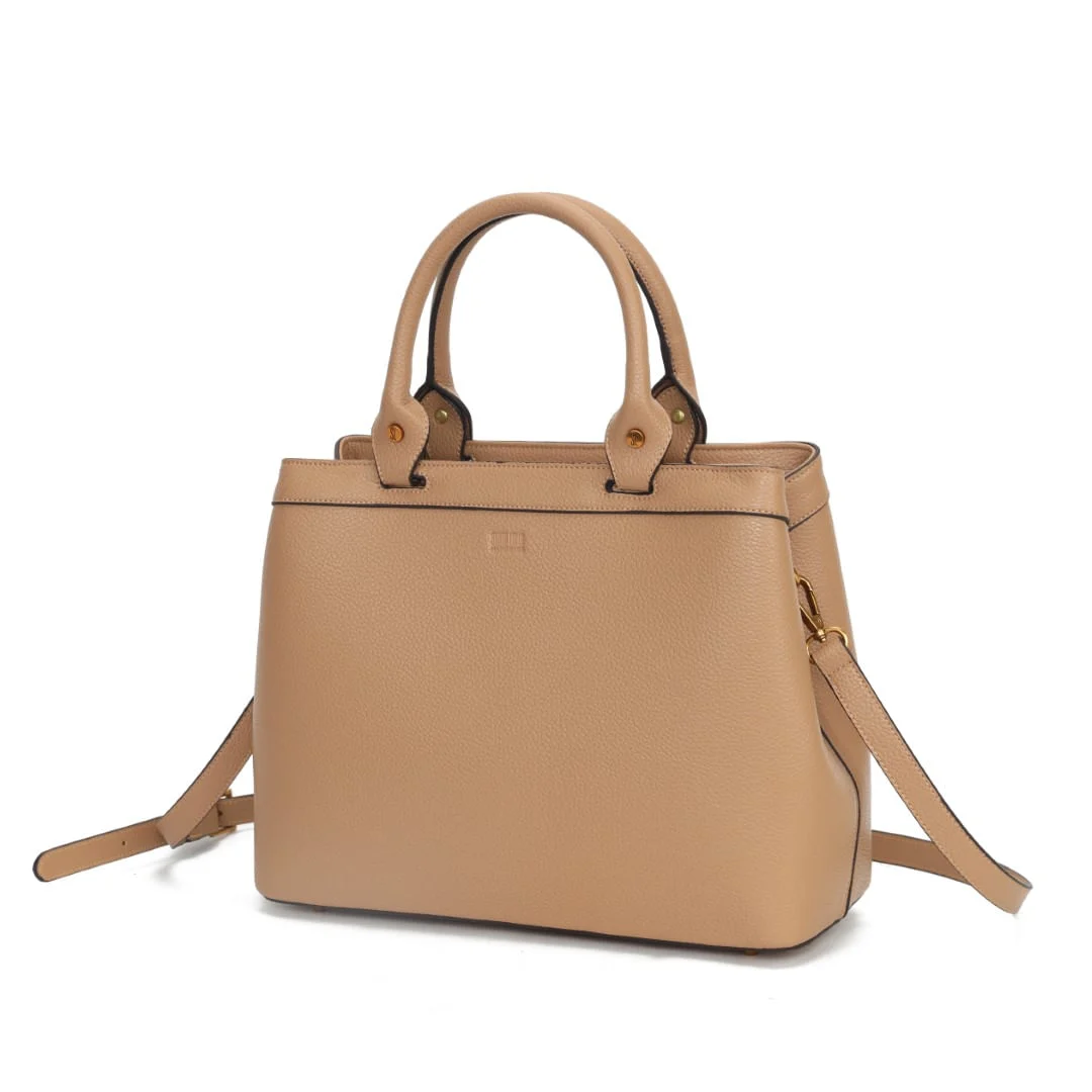 Bolsa Tote Caramelo Alça Dupla Transversal - vista 3 de 7