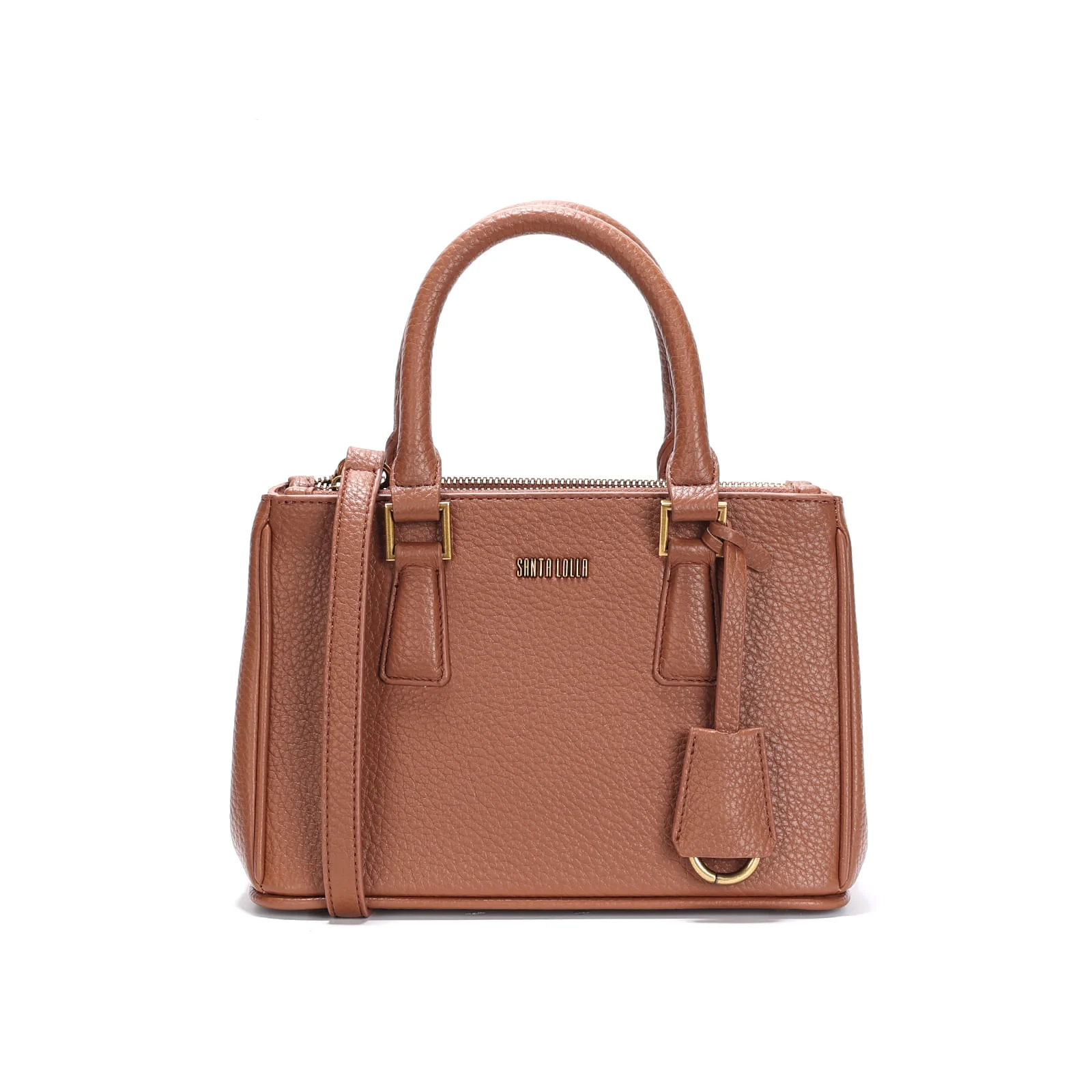 Bolsa Tote Floater Média Duas Alças Marrom - vista 1 de 3