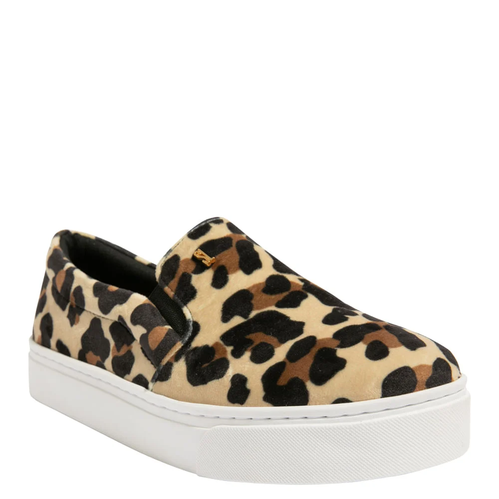 Tênis Slip On Veludo Animal Print Onça - vista 2 de 5