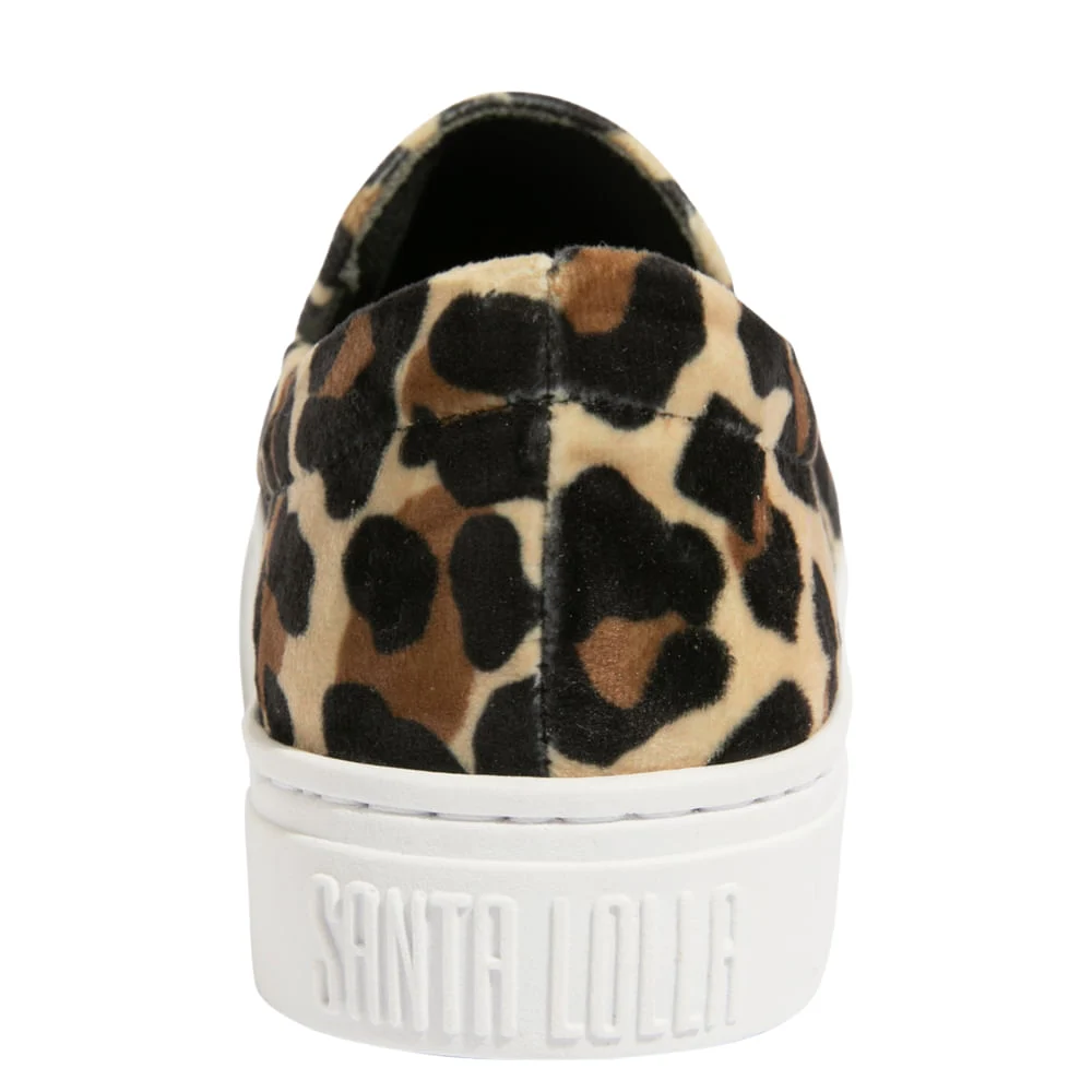 Tênis Slip On Veludo Animal Print Onça - vista 4 de 5