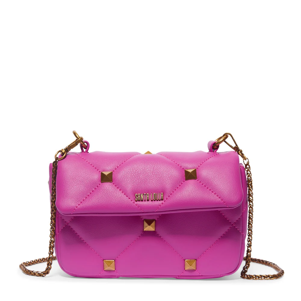 Bolsa Pequena Transversal Soft Rosa Pink Spikes - vista 1 de 3