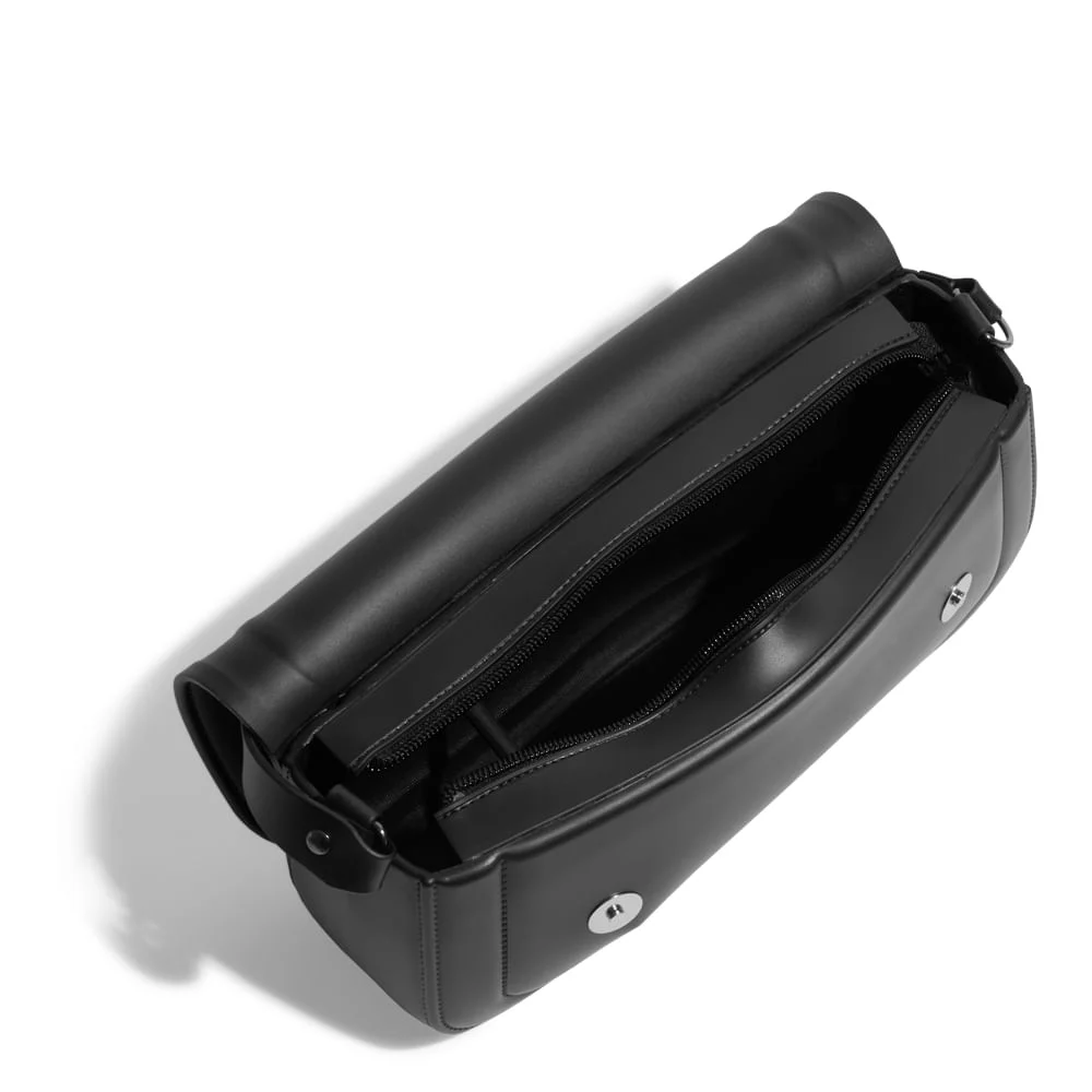 Bolsa Borracha Transversal Preta - vista 3 de 4