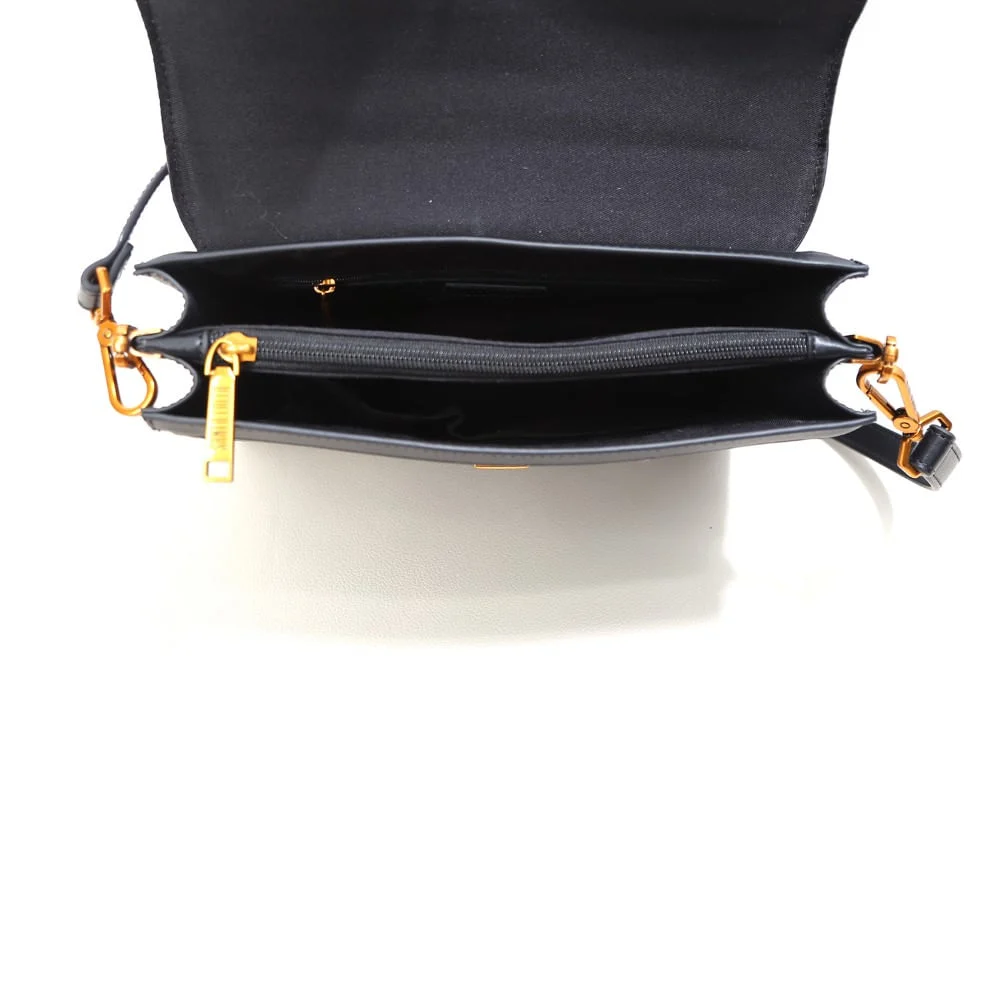 Bolsa Preta Transversal Alça Dupla - vista 6 de 6