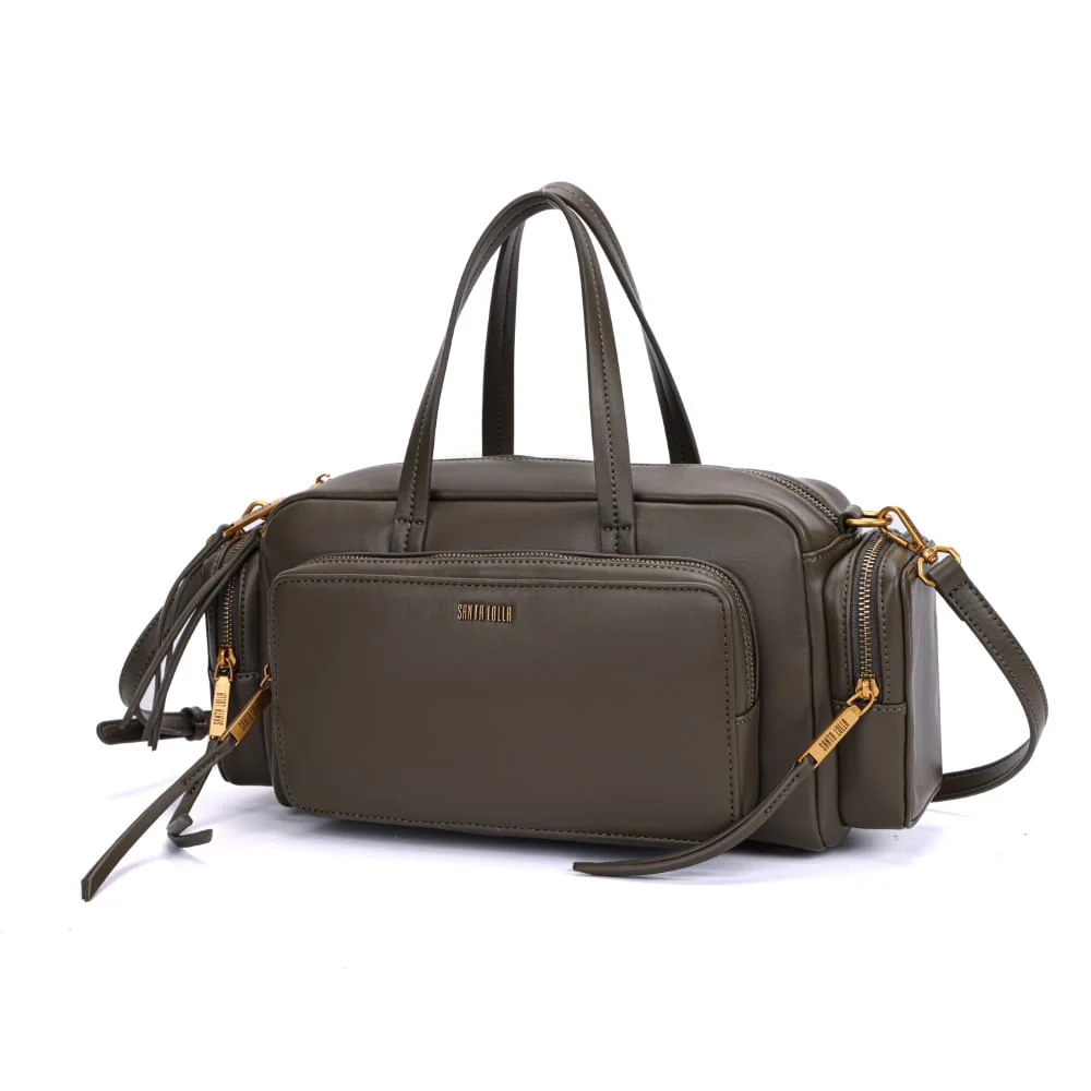 Bolsa Verde Militar Soft Grande Duas Alças - vista 3 de 7